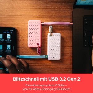 SSD Extern Verbatim Pocket 1TB USB 3.2 Gen 2 Alb si Albastru - Img 6