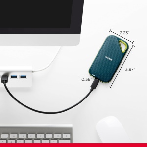 SSD Portabil SanDisk Extreme PRO 2 TB, 2000 MBs, Rezistent la Apa si Praful - Img 2