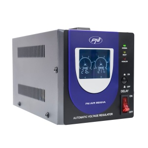 Stabilizator de tensiune PNI AVR M800VA, 800 VA, 2 x Schuko, 480 W