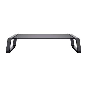 Stand Monitor Trust Monta 41 x 22 x 10 cm, Suport Ecran din Sticla Securizata, Suport Monitor Birou, Suport Monitor pentru Laptop, Ecrane, Computer, Notebook, Mac, PC, Office - Negru - Img 6