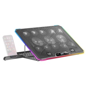 Stand racire pentru laptop Mars Gaming MNBC13, 13 ventilatoare, RGB, negru