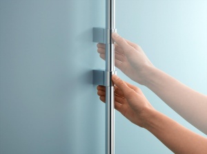 Stanga de dus GROHE Vitalio 115 cm, crom, montare rapida, fara gauri - Img 3