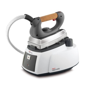 Statie de calcat POLTI PLEU0186 505 PRO, model cu fier de calcat profesional si maner imbracat in pluta, 25 x 35 x 27 mm, 4,1 kg, 3,5 bari, putere de abur de pana la 90 g/min - Img 1