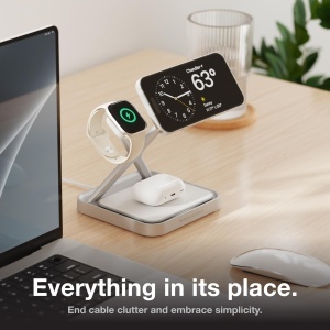 Statie de incarcare 3-in-1 NOCO XGrid XDS3 pentru iPhone, Apple Watch si AirPods, 45W - Img 3