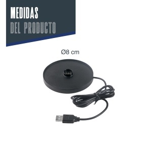 Statie de incarcare Lacor 69614, 8 cm, USB, design compact si stabil - Img 2