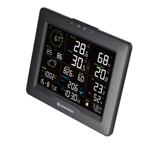 Statie Meteo Bresser 8-in-1 cu Senor Exterior, Hitzestress, Negru - Img 7