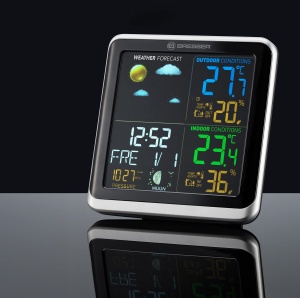 Statie Meteo Bresser ClimaTemp TB cu Display Colorat si Senzaori Exteriori, NegruGri - Img 3