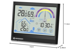 Statie meteo Bresser VentAir 7007402 Touchscreen recomandare ventilatie negru - Img 3