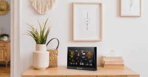 Statie meteo Bresser WLAN Comfort 7-in-1 cu senzor profesional si display color 57 inch Negru - Img 2
