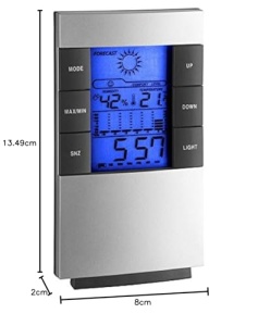 Statie meteo digitala TFA Dostmann 35-1087 temperatura si umiditate afisaj iluminat - Img 2