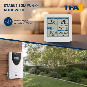 Statie Meteo TFA Dostmann SKY 35.1152.02, alba, cu senzor exterior - Img 5