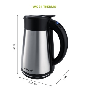 Steba Ceainic electric cu ulcior termic si setare a temperaturii, 1,5 l, 2200 wati, WK 31 THERMO - Img 5