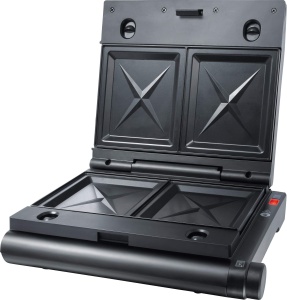Steba SG 55 Multi-Snack-Maker, vafe sandwich la gratar, control individual al temperaturii negru - Img 7