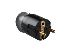 Stecker Legrand 50173, contact de siguranta, rotativ, plastic, negruverde