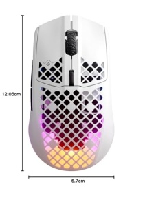 SteelSeries Aerox 3 Wireless Gaming Mouse RGB 18000 DPI Snow - Img 15