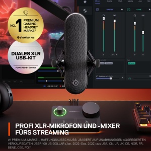 SteelSeries Alias Pro Kit XLR Microfon cu Mixer RGB pentru Gaming si Streaming - Img 3