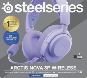 SteelSeries Arctis Nova 3P Wireless Lavanda Casti Gaming PS5 PC Bluetooth - Img 14