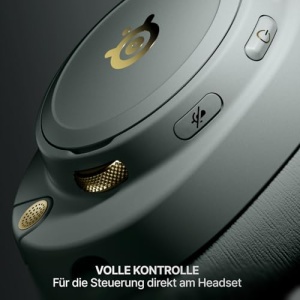 SteelSeries Arctis Nova Elite Wireless Gaming Headset Sage Gold ANC Hi-Res Audio - Img 11