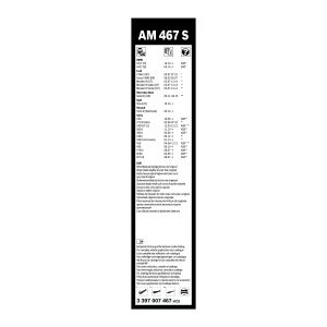 Stergatoare Bosch Aerotwin AM467S, Set 2 bucati, Lungimi 650mm si 475mm - Img 3