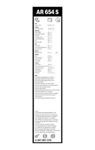 Stergatoare parbriz Bosch Aerotwin AR654S Set 650mm340mm Performanta ridicata - Img 3