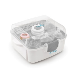 Sterilizator cu microunde Nuvita 1085 pentru 3 biberoane, design compact