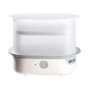 Sterilizator electric Tommee Tippee Super-Steam pentru 6 biberoane, alb, rapid