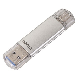 Stick USB Hama C-Laeta 256GB, USB 3.2 Gen 1, Tip-C, Argintiu - Img 2
