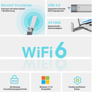 Stick WiFi TP-Link Archer TX20UH, USB 3.0, Dual-Band, AX1800 - Img 3