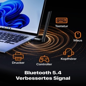 Stick WLAN Tenda U11 Pro USB, Wi-Fi 6, viteza 886 Mbits, Bluetooth 5.4 - Img 4