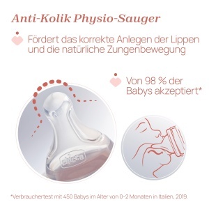 Sticla Anti-Kolik Chicco PERFECT 5, 300 ml, cu silicon moale, pentru 4 luni - Img 5