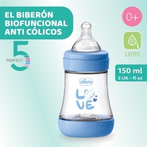 Sticla Antikolica Chicco Perfect 5, 150 ml, cu Sistem Intui-Flow, Silicon - Img 2