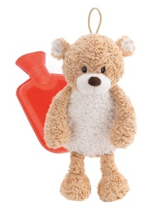 Sticla cu apa calda NICI Finni 300ml 34cm - caramel