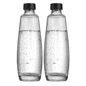 Sticla de sticla SodaStream DUO 1L, 2 bucati, design elegant