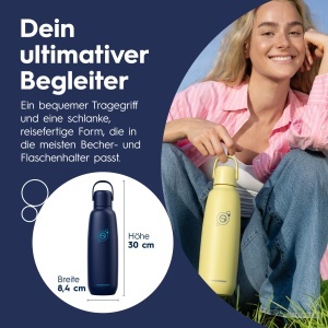 Sticla din otel inoxidabil SodaStream Fizz Go 0,9L, Blueberry - Img 7