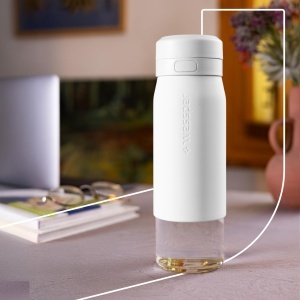 Sticla filtranta Wessper B2 Glass, 700ml, Borosilicat, BPA-free, Alb - Img 7