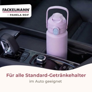 Sticla izolata Fackelmann x Pamela Reif 360 ml, inox si silicon, design practic - Img 5