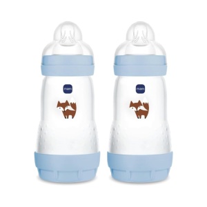 Sticla pentru bebe MAM Easy Start 260 ml, set 2 bucati, anti-colici, verde