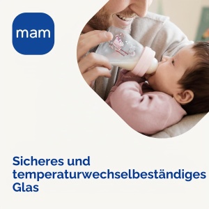 Sticla pentru bebelusi MAM, 90 ml, cu tetina din silicon, flux lent - Img 2