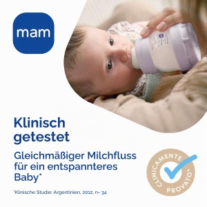 Sticla pentru bebelusi MAM Easy Start, 130 ml, anti-colici, culoare neutra - Img 3