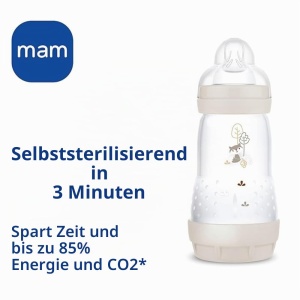 Sticla pentru bebelusi MAM Easy Start 320 ml, set 2 buc, anti-colici, lila - Img 3