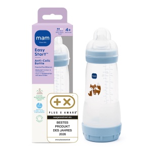 Sticla pentru bebelusi MAM Easy Start Anti-Colic 320 ml, cu tetina SkinSoft, pentru 4 luni