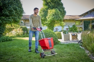 Streuwagen electric Einhell GE-SR 1822 Li-Solo, 22L, 18V, 6m latime - Img 4
