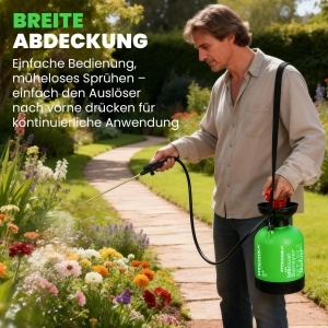 Stropitoare cu presiune HYCHIKA 3L, duza ajustabila, design ergonomic - Img 8