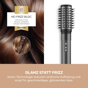 Styler cu aer cald Severin S-Style WL 0684, 1500W, 5-in-1, compact, antracit - Img 6