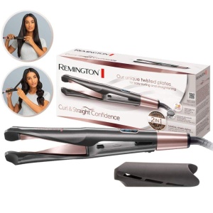Styler pentru par Remington 2in1 Curl si Straight Confidence, 150-230 C - Img 2