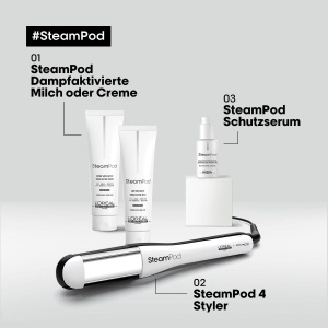 Styler profesional cu aburi LOreal Professionnel SteamPod 4, pentru toate tipurile de par, cu 3 piepteni inclusi - Img 6