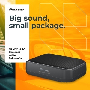 Subwoofer activ Pioneer TS-WX140DA, 170 W putere maxima, 20 x 13 cm, negru - Img 2
