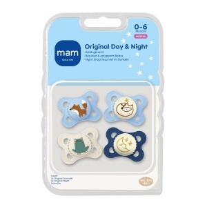 Sucea MAM Original Day Night 4 bucati, din silicon SkinSoft, pentru 0-6 luni - Img 2