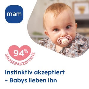 Sucea pentru bebelusi MAM Perfect Night, 16 luni, set 2 bucati, silicon, design ergonomic - Img 4