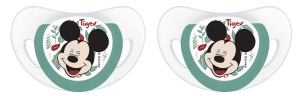 Sucitor cu silicon Tigex Mickey, 18 luni, 2 bucati, design modern